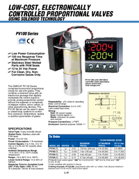 Thumbnail of document Data Sheet - PV103-10V 20:1 Electronic Proportioning Valves for Gas